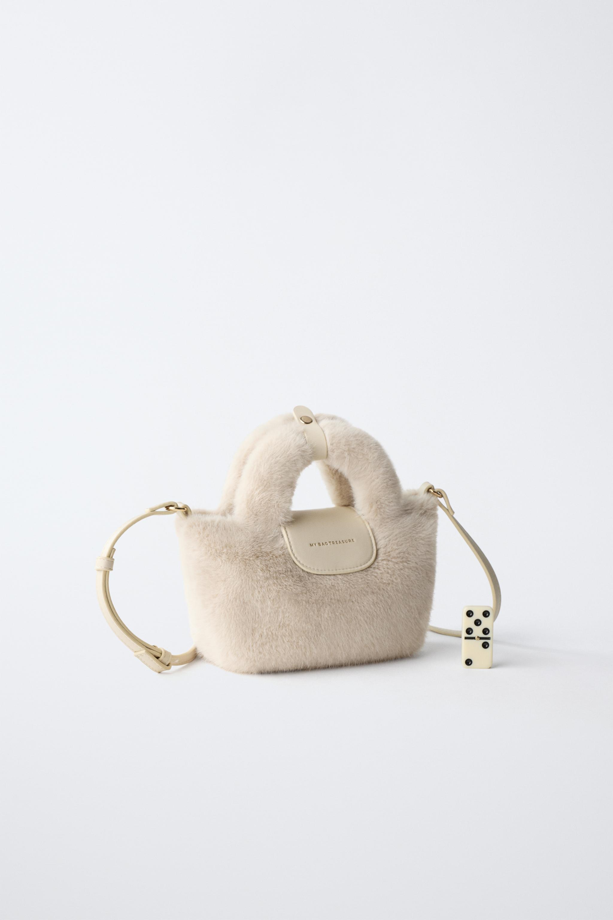 FAUX FUR CROSSBODY BAG